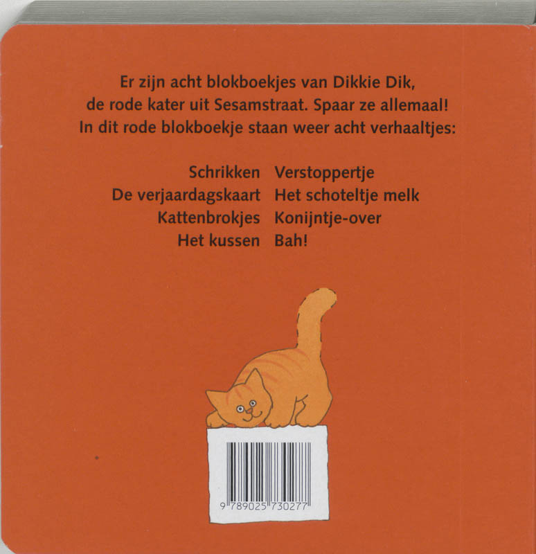 Achterkant van Het rode blokboekje