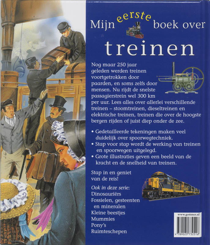 Achterkant van Mijn eerste boek over treinen