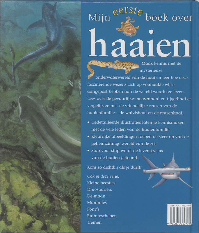 Achterkant van Mijn eerste boek over haaien
