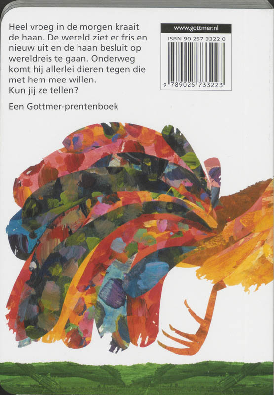 Achterkant van Een haan gaat op wereldreis