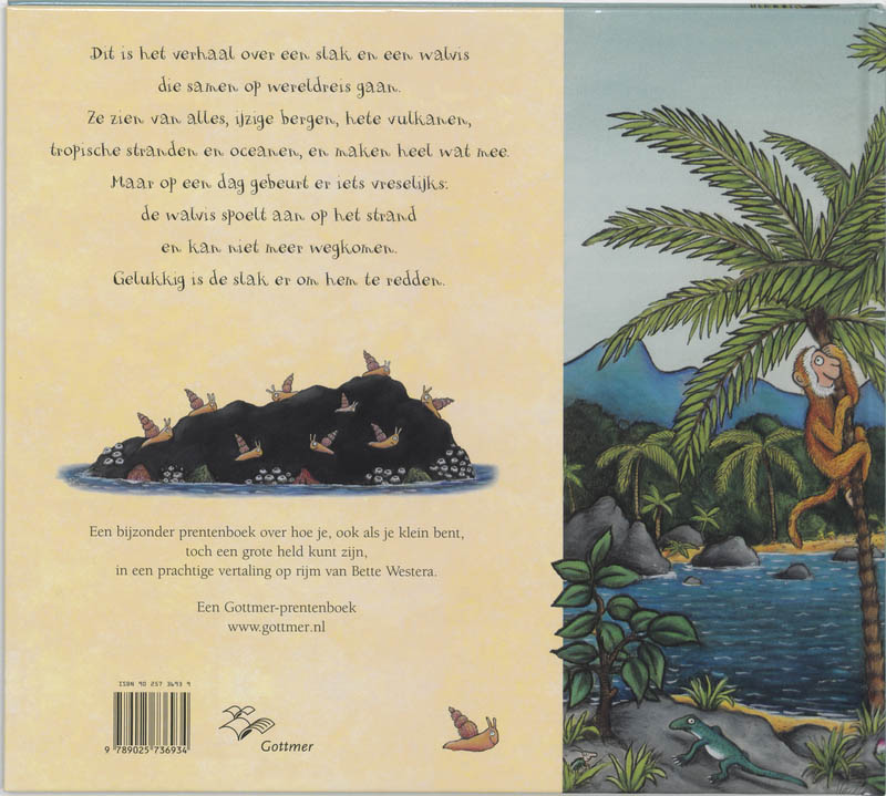 Achterkant van Slak en de walvis