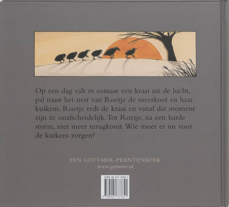 Achterkant van De koetjes en de kraai