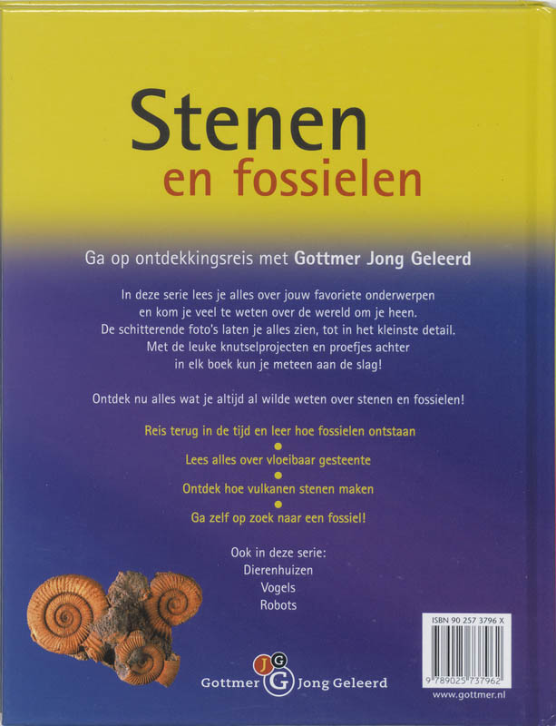 Achterkant van Stenen en fossielen