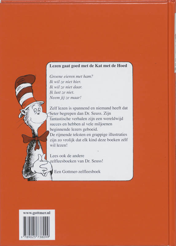 Achterkant van Groene eieren met ham