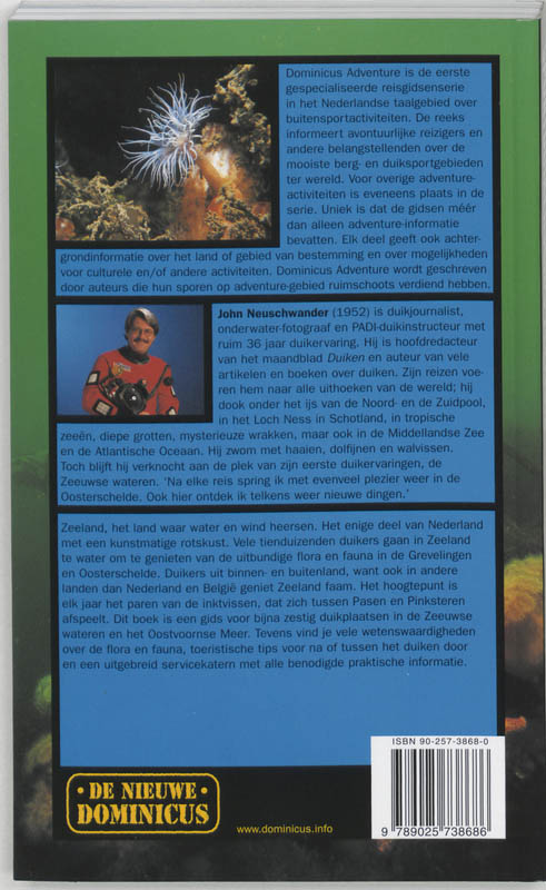 Achterkant van Sportduikersgids Zeeland