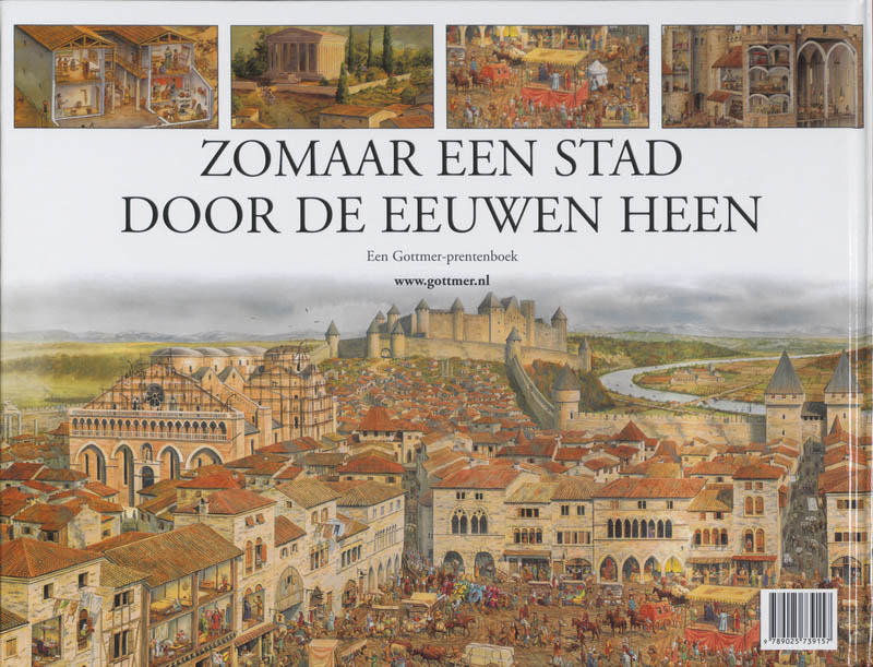 Achterkant van Zomaar een stad door de eeuwen heen