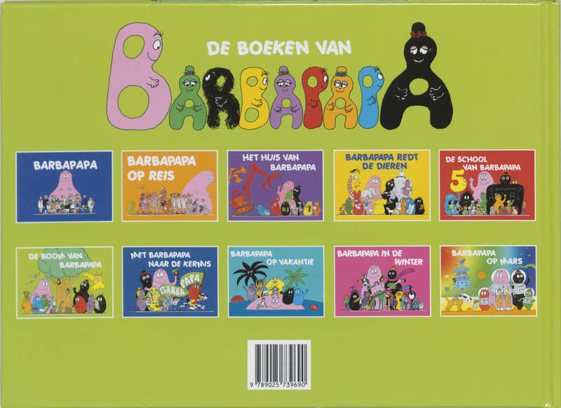 Achterkant van De boom van Barbapapa
