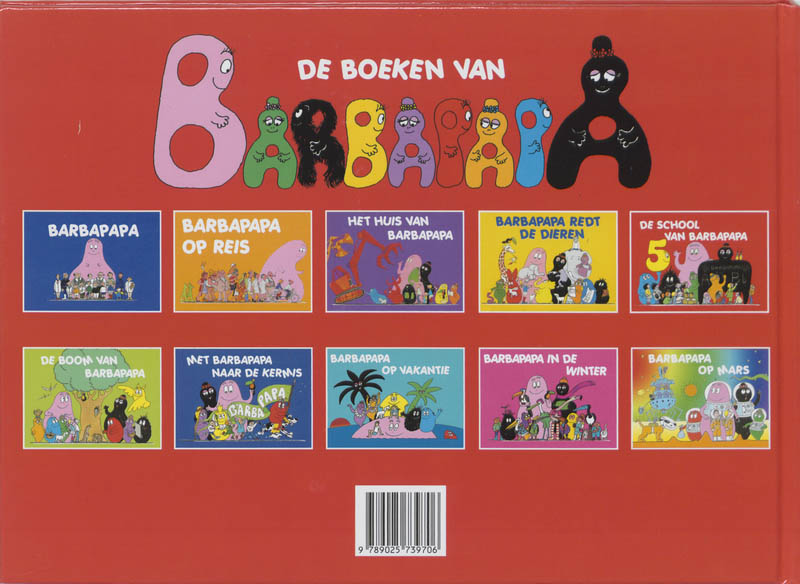Achterkant van De school van Barbapapa