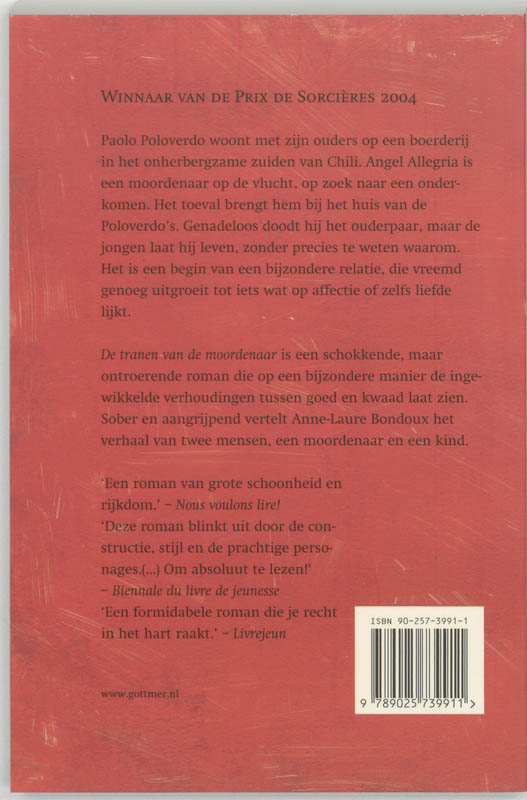 Achterkant van De tranen van de moordenaar