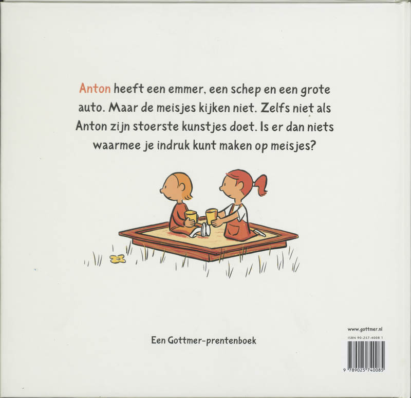 Achterkant van Anton en de meisjes