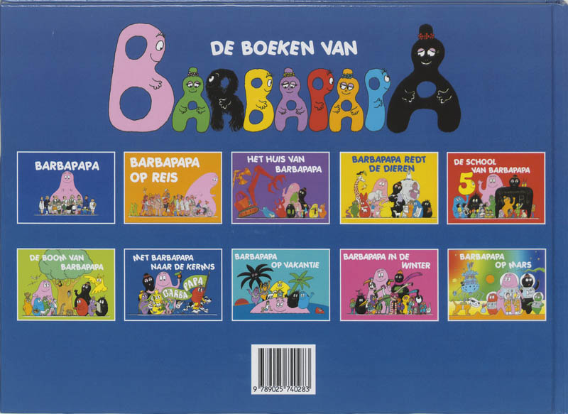 Achterkant van Met Barbapapa naar de kermis