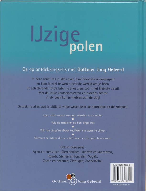 Achterkant van IJzige polen
