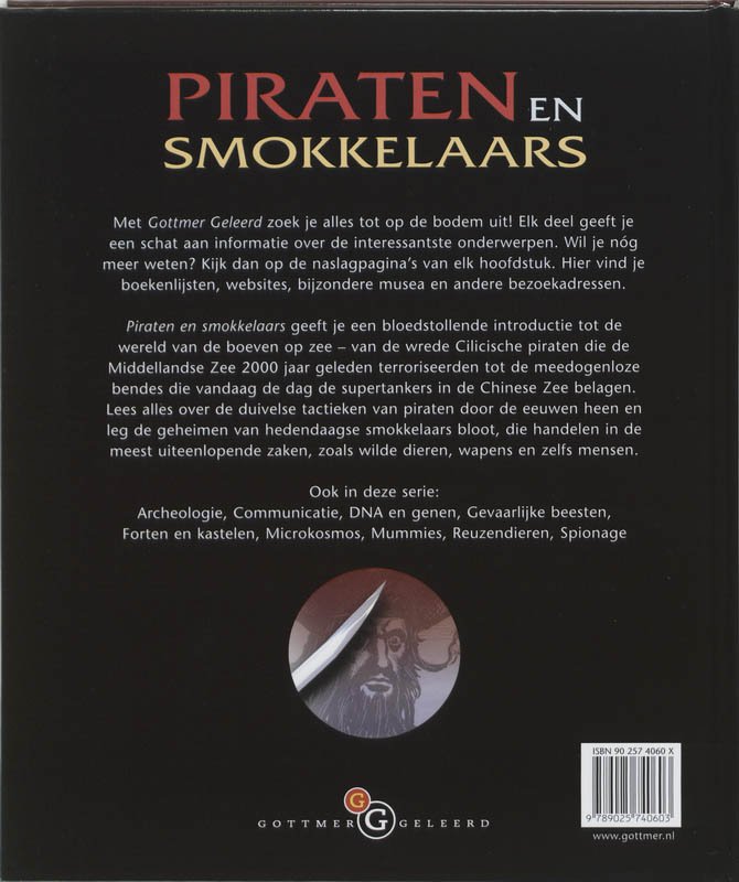 Achterkant van Piraten en smokkelaars