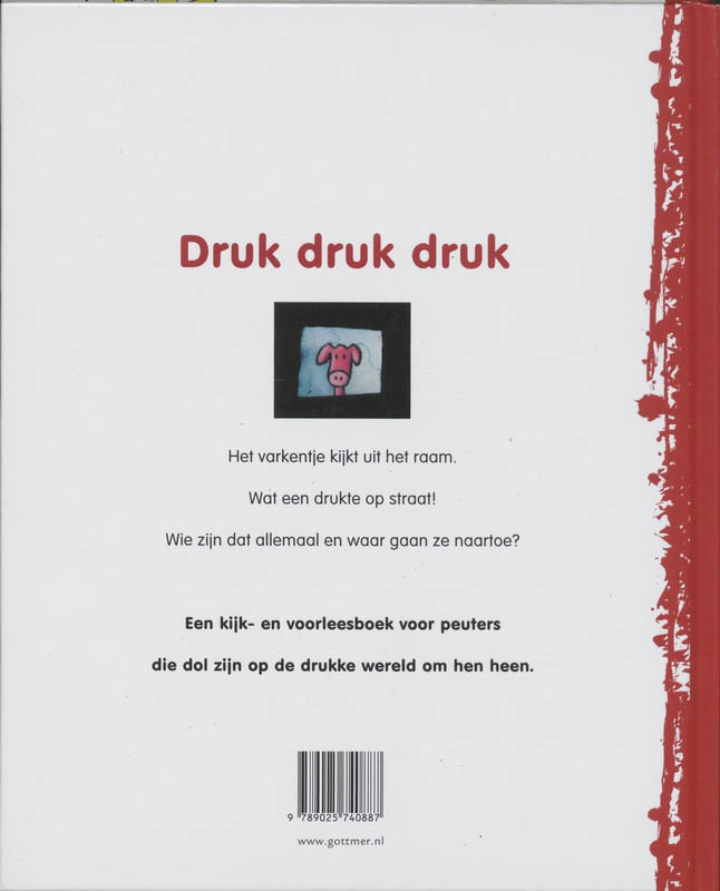Achterkant van Druk druk druk!