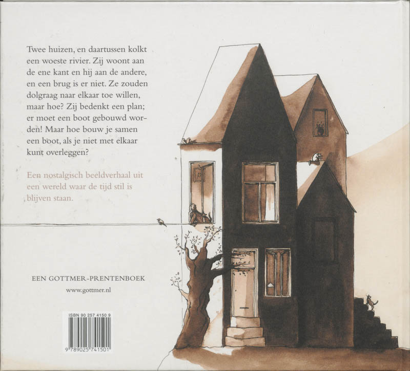 Achterkant van Aan de overkant