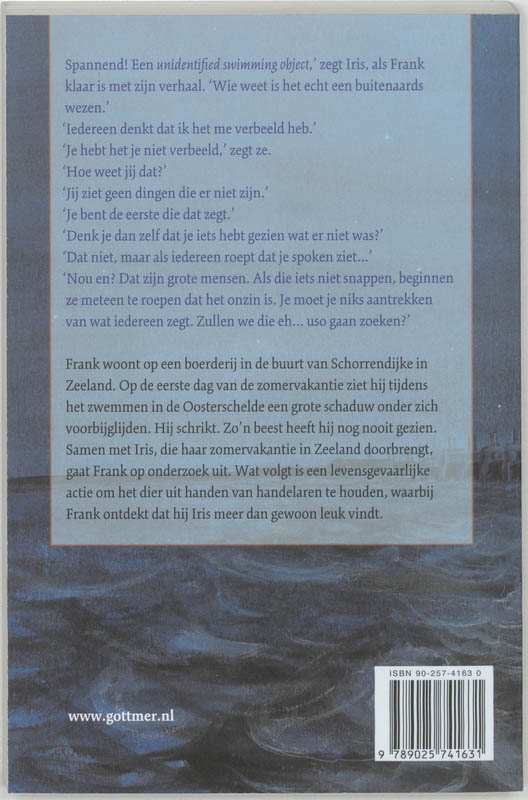 Achterkant van USO in de Oosterschelde