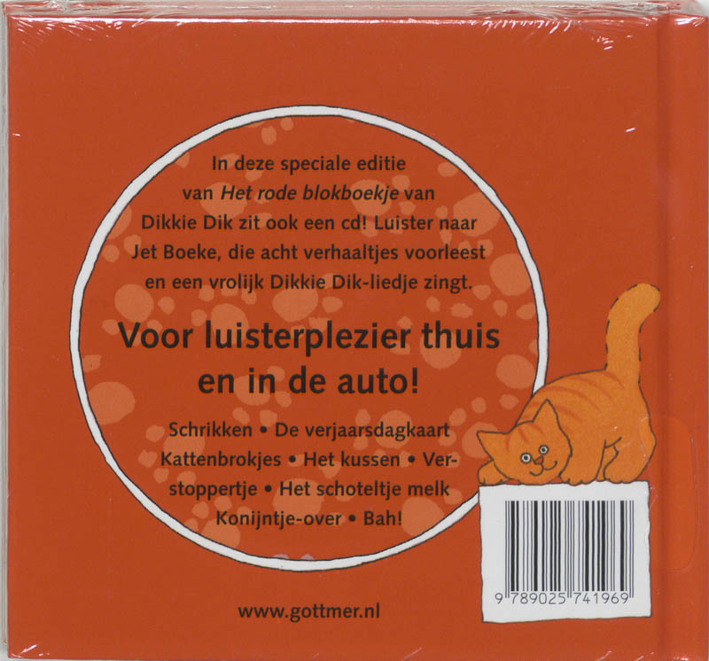 Achterkant van Het rode blokboekje