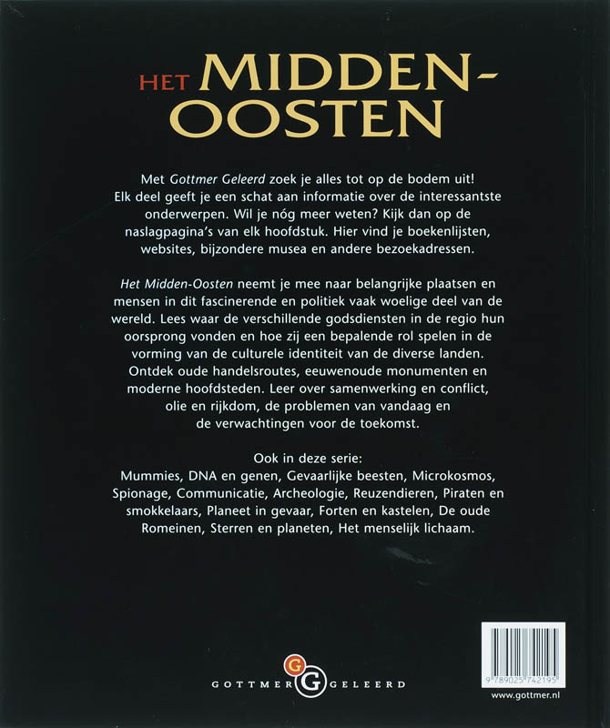Achterkant van Het Midden-Oosten