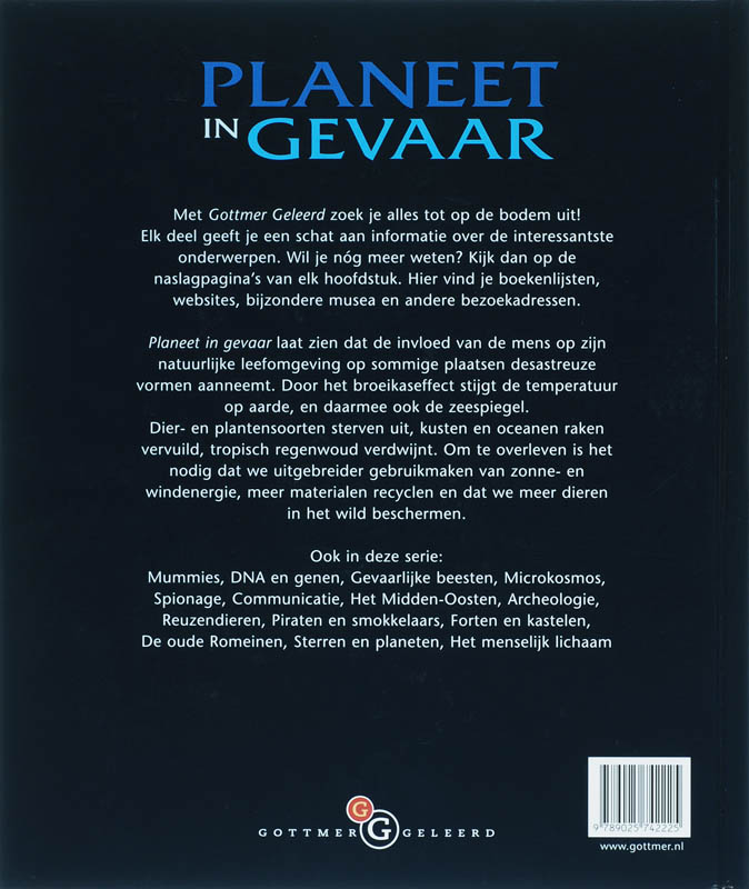 Achterkant van Planeet in gevaar