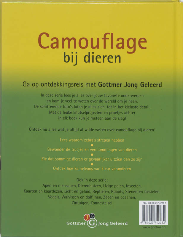 Achterkant van Camouflage bij dieren