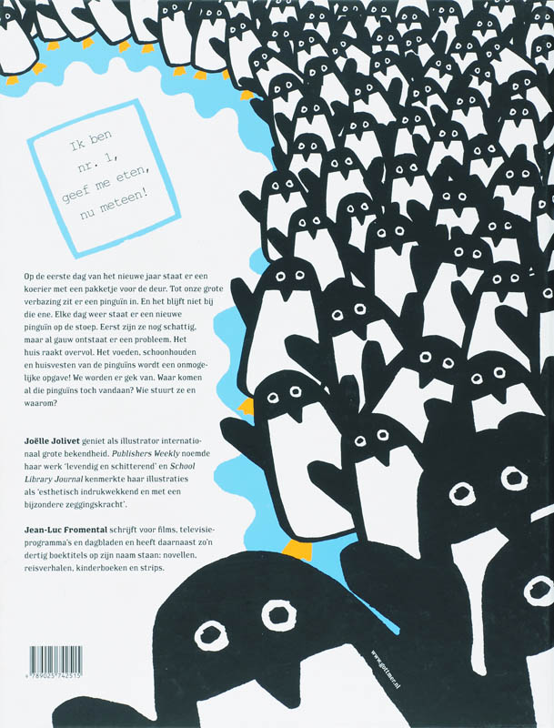 Achterkant van 365 pinguins