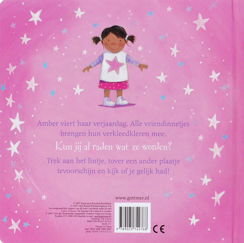Achterkant van Ik ben een prinses!