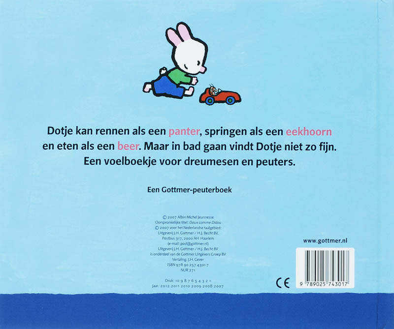 Achterkant van Goed zo, Dotje!
