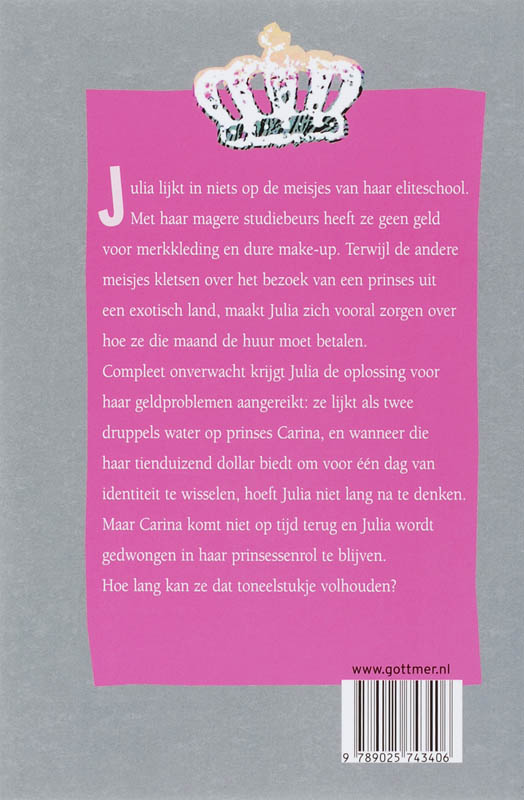Achterkant van Prinses platzak