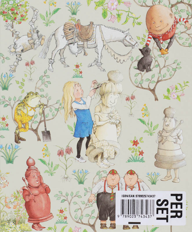 Achterkant van Alice in Wonderland set