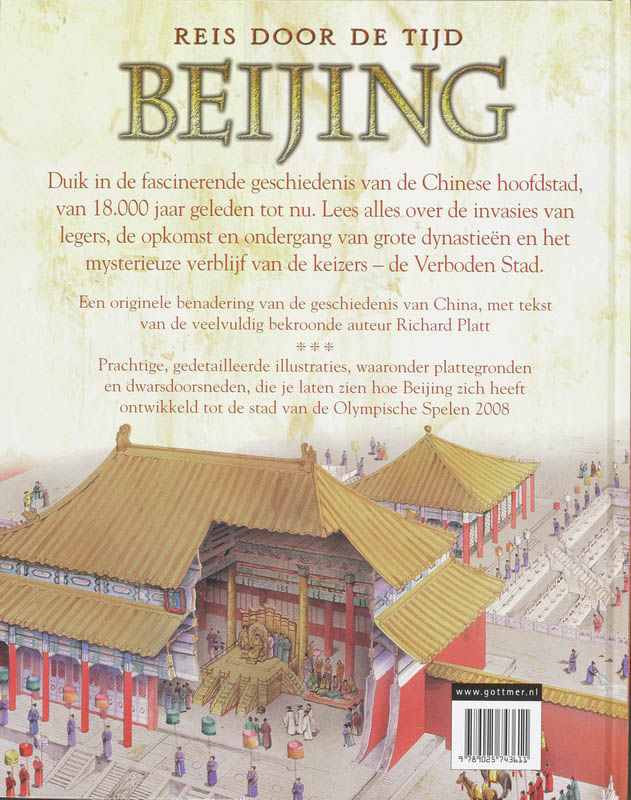 Achterkant van Beijing Reis door de tijd