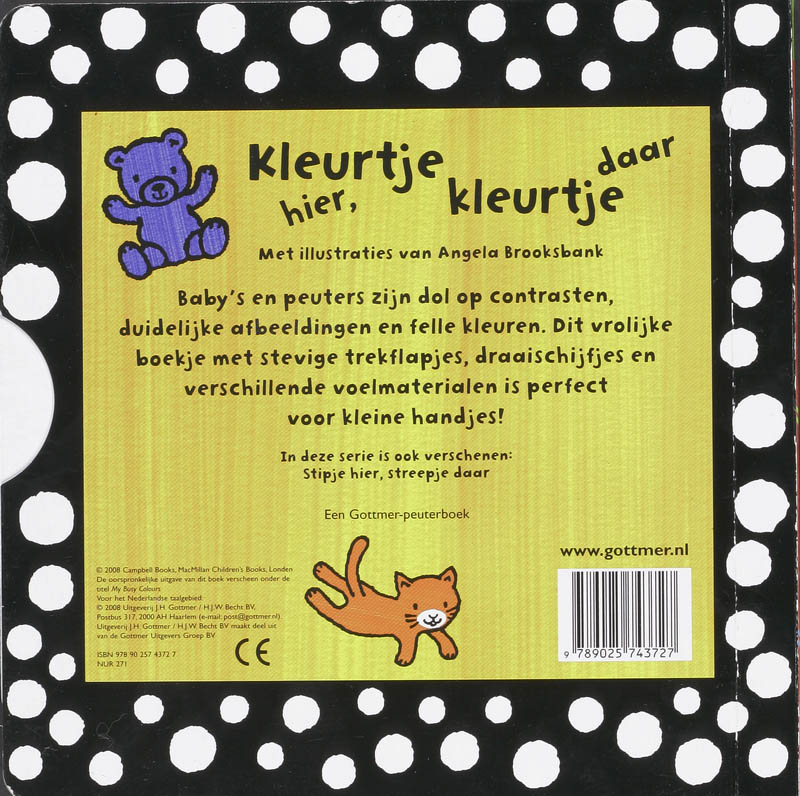 Achterkant van Kleurtje hier, kleurtje daar