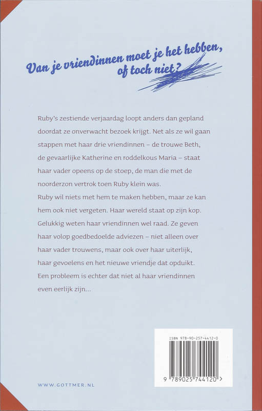 Achterkant van Tussen vriendinnen