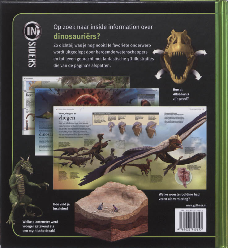 Achterkant van Dinosauriers