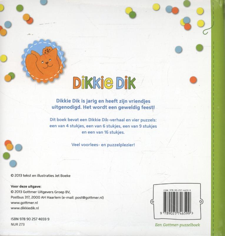 Achterkant van Puzzelfeest