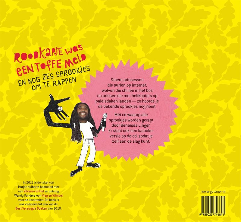 Achterkant van Roodkapje was een toffe meid
