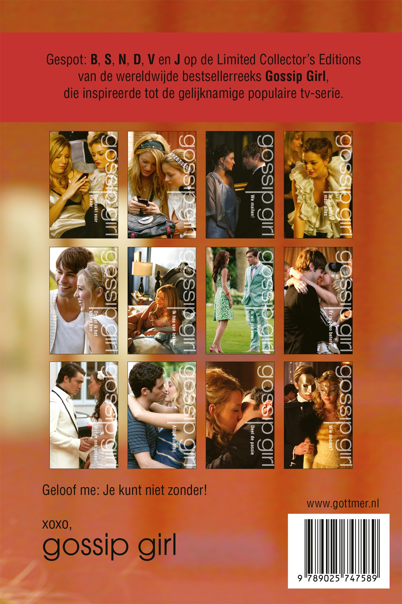 Achterkant van Gossip girl