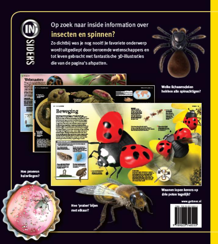 Achterkant van Insiders Insecten en spinnen