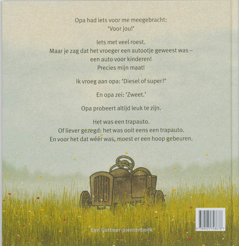 Achterkant van Mijn eerste auto was rood