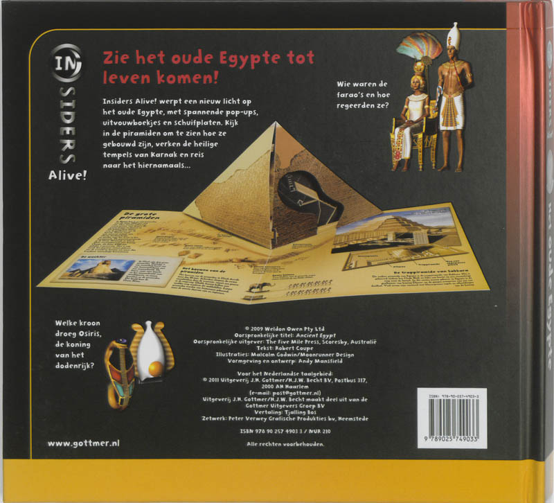 Achterkant van Het oude Egypte