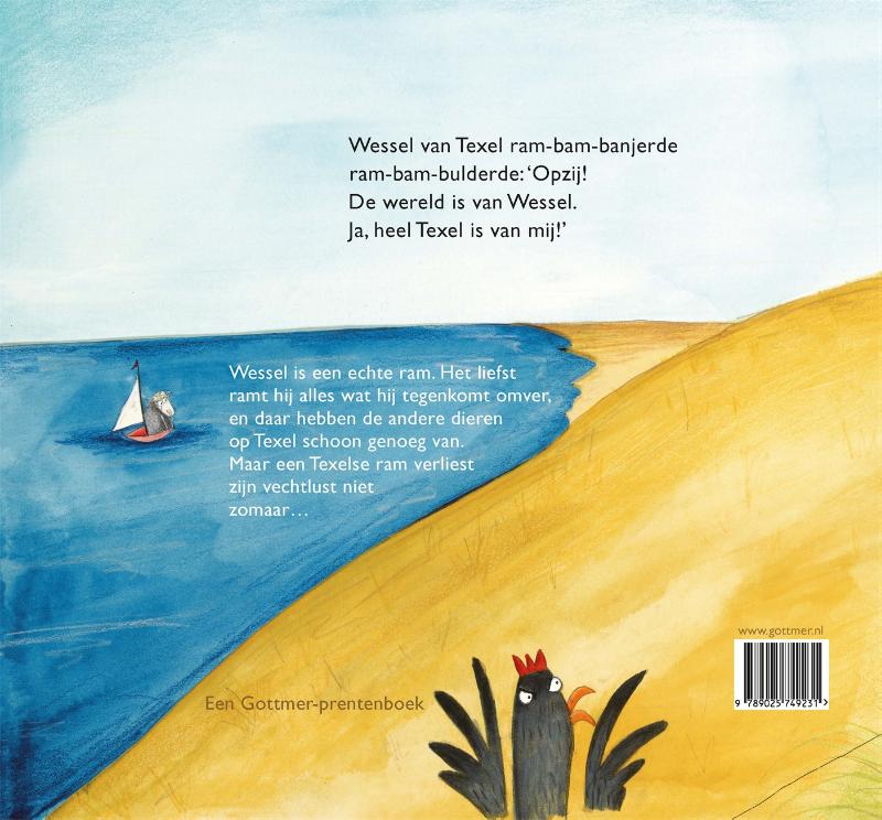 Achterkant van Wessel van Texel