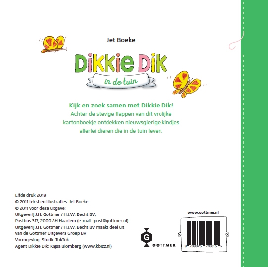 Achterkant van In de tuin