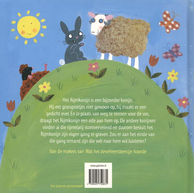 Achterkant van Het rijmkonijn