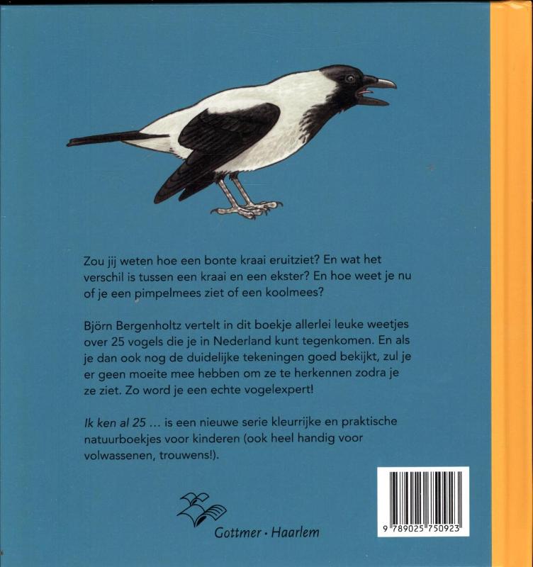 Achterkant van Ik ken al 25 vogels