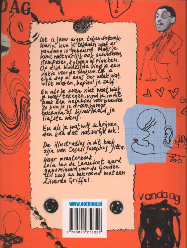 Achterkant van Mijn tekendagboek