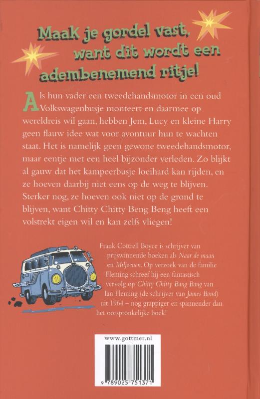 Achterkant van Chitty Chitty Beng Beng vliegt weer