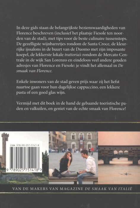Achterkant van De smaak van Florence