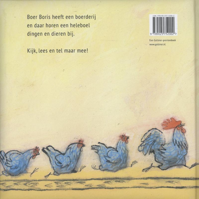 Achterkant van Boer Boris