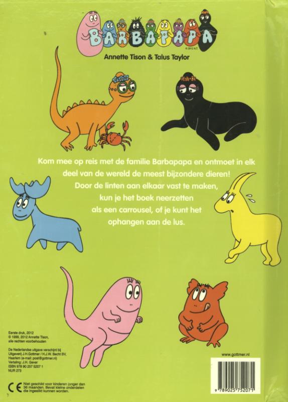 Achterkant van Met Barbapapa de wereld rond
