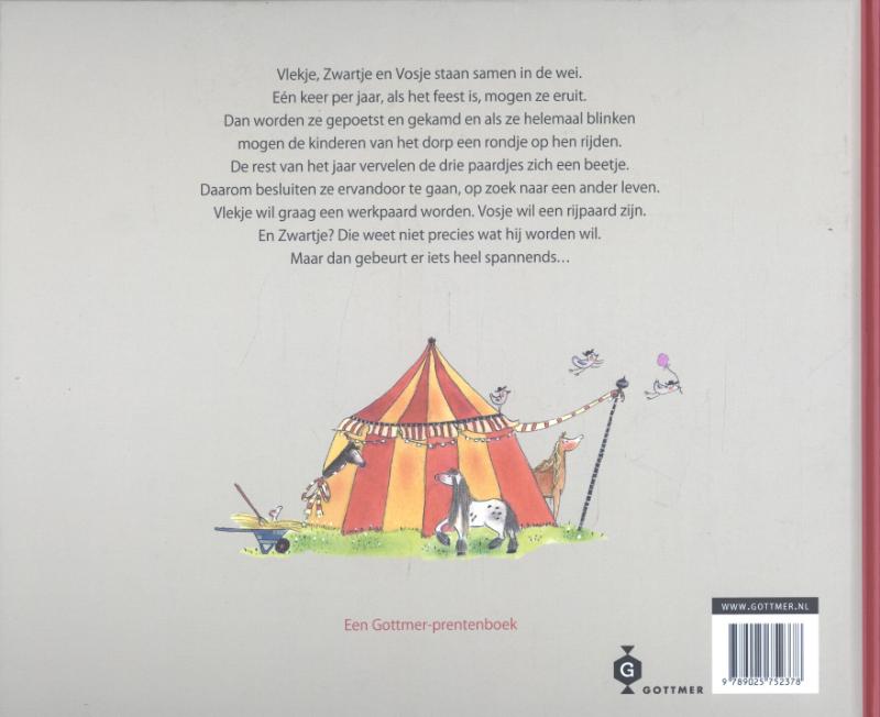 Achterkant van Drie dappere paardjes