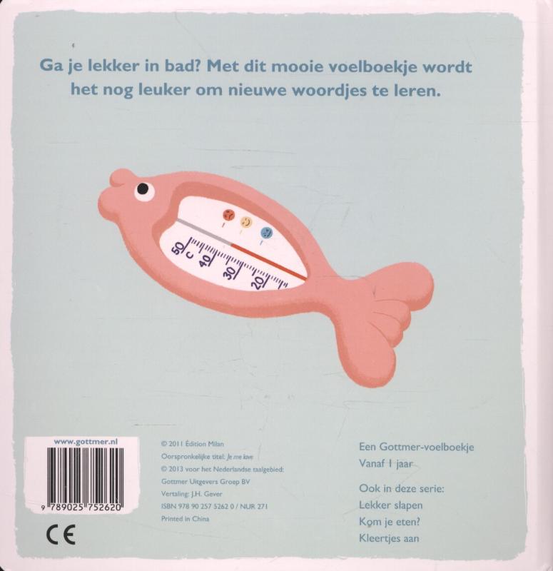 Achterkant van We gaan in bad